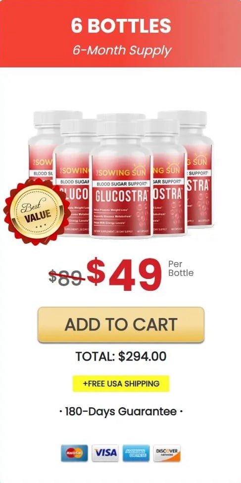 Glucostra price 6 bottle